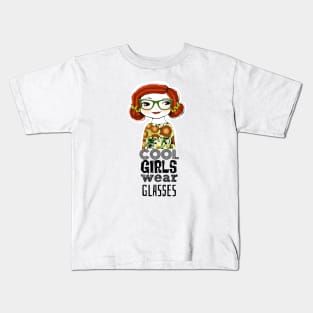 Cool Girls Wear Glasses -- Willa Kids T-Shirt